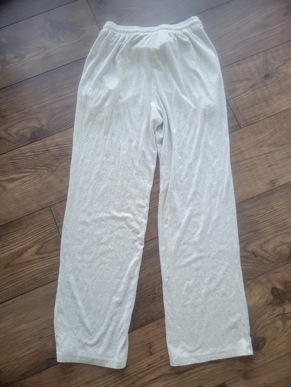 Womens Wide Leg Light Gray Lounge Sweatpant Size Small - Picture 3 of 6